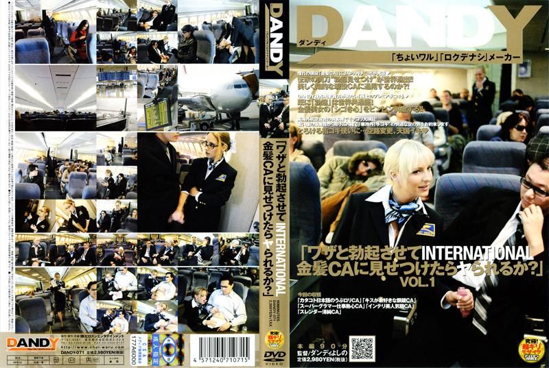 DANDY-071 「ワザと勃起させてINTERNATIONAL金髪CAに見せつけたらヤられるか？」 VOL.1