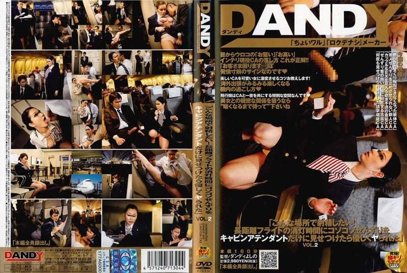 DANDY-202 「想在這種地方射精！在長距離航程的關燈時間偷偷打槍被空姐看到，沒想到她竟然願意跟我來一砲」 VOL.2