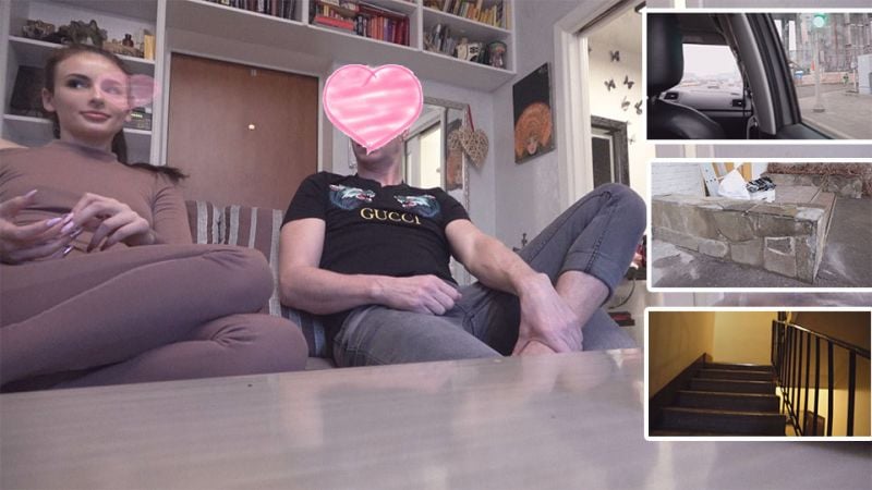 FC2-PPV-1281599 親身嘗試在老公面前被侵犯…對眼前太太無套插入中出、老公遮眼自慰射在床上。