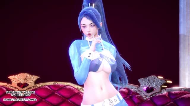  [MMD] SUNMI - Heart Burn Kaisa 性感 Kpop 舞蹈英雄联盟 KDA 未经审查的无尽 R18