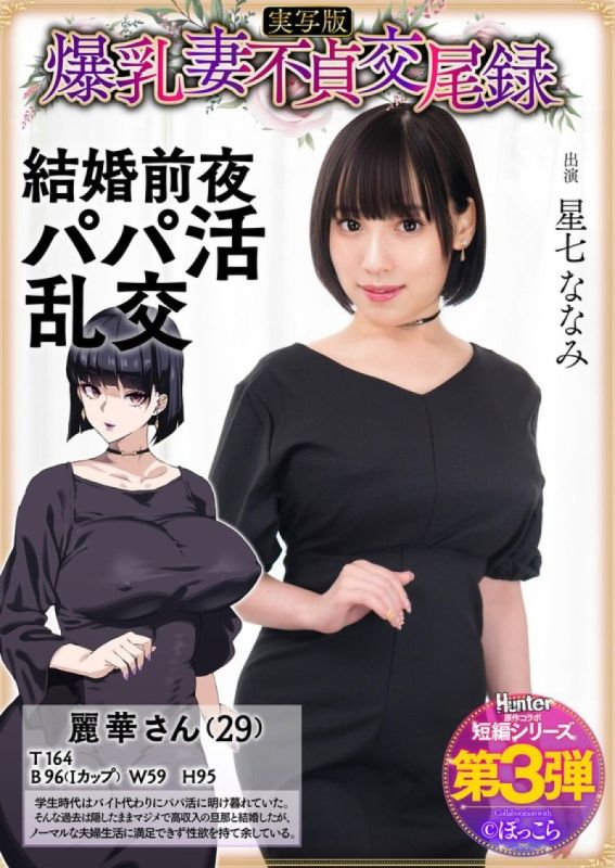 HNTRS-003 大胸人妻出軌紀錄：新婚前夜包養爹地群交,真人版星奈奈奈
